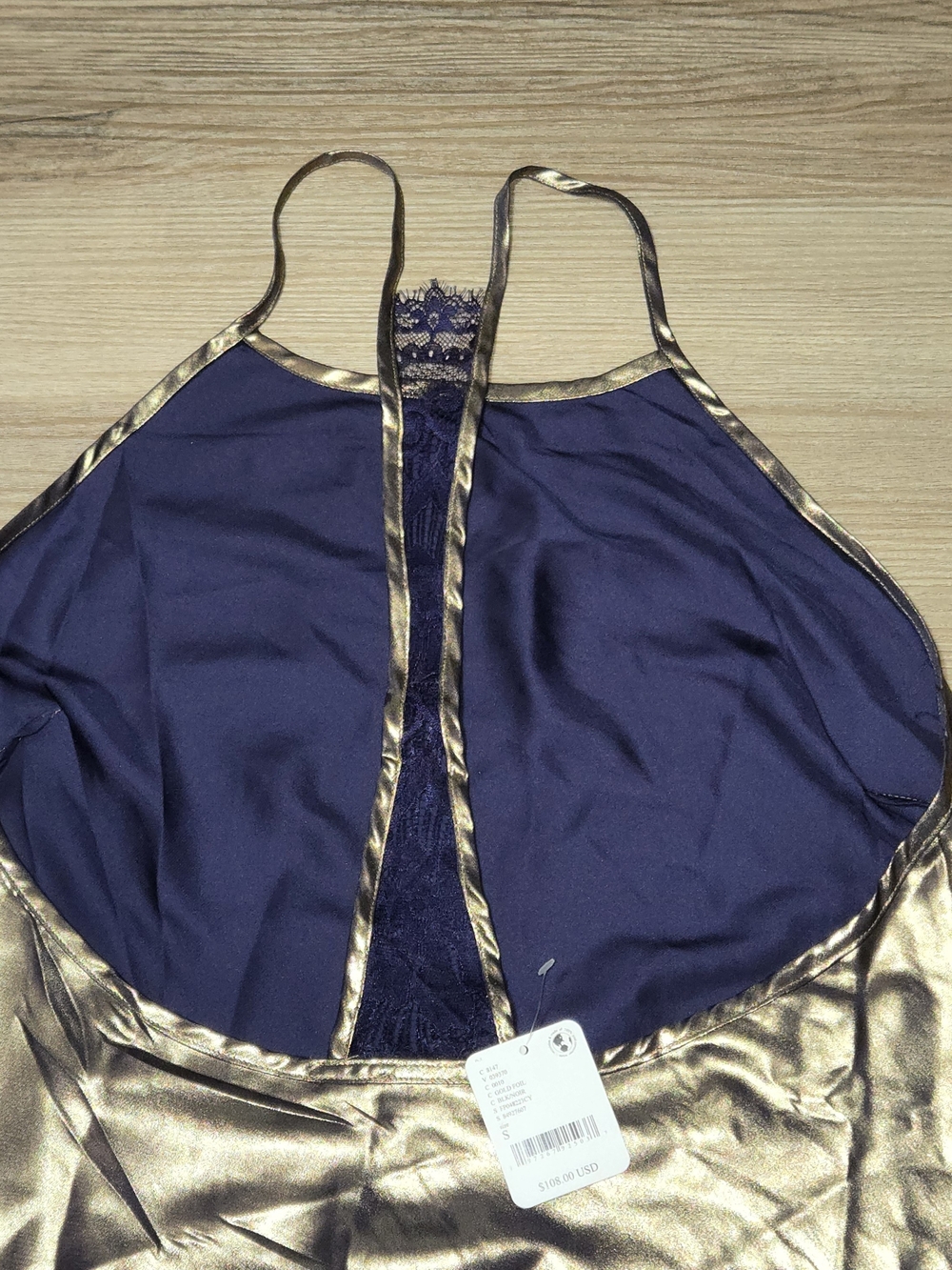 Free People Sunset Shimmer Satin Midi Slipdress - Picture 5 of 10